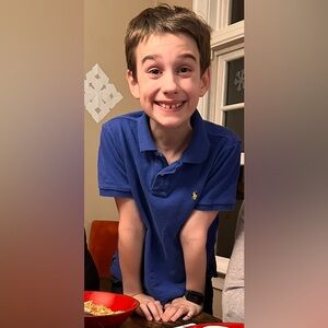 240. Kids Ralph Lauren Royal Blue Cotton Short Sleeve Polo with Yellow Horse